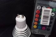 GU10 colour changing downlighter bulbs