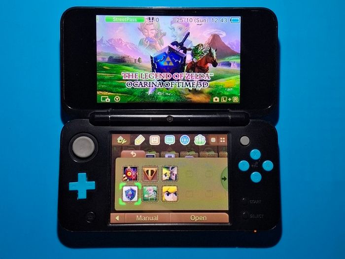 New 2DS XL - Black & Turquoise (Modded)