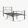 3ft Single Bed Frame with Headboard,Solid Slatted Bed Base Image 2