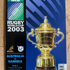 2003 Australia v Namibia - Rugby World Cup Pool A Programme