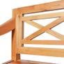 Batavia Bench 136 cm Solid Mahogany Wood Light Brown Image 4