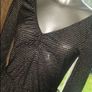 H&M Divided Black/Silver midi dress size UK10 EUR38 Postage included Image 2
