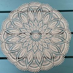 Amazing crochet doily 48 cm