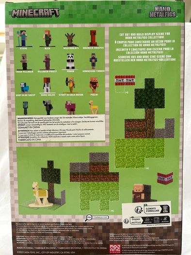 Jada Minecraft Nano Metalfigs Series 14 Die Cast Figures 18-pack - Boxed.