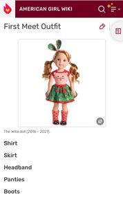 American Girl 14.5 in WellieWishers Willa Doll