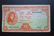 Central Bank of Ireland. Lady Lavery 10 shillings (1959)#2