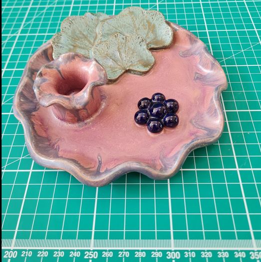 ElderBush Pottery Candlestick Holder