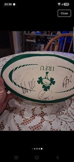 Signed ireland Gilbert rugby ball