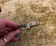 Vintage rolled gold decorative bangle - 11g