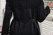 BNWT Black Leather Look Jacket size 20