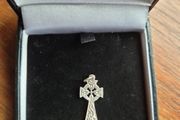 Silver toned Celtic Cross Pendant
