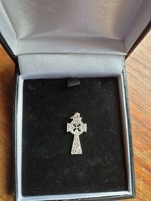 Silver toned Celtic Cross Pendant