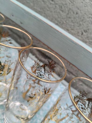5 x Mid Century Highball glasses