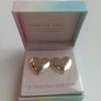 18K Recycled Gold-Plated Women's Forever Cupid Heart Shaped Stud Earrings by Celeste Starre Image 8
