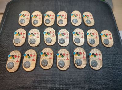 Moscow 1980 Olympic games pins