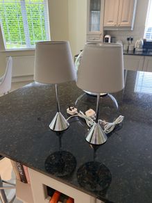 2 x Bedside Touch On/Off Table Lamps