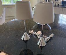 2 x Bedside Touch On/Off Table Lamps