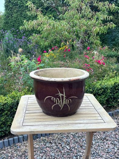 Wide garden pot