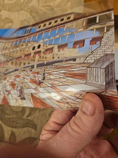 Archaeological Rome. Including 24 Transparent Overlays With Artist's Renditions Of Ancient Rome,ostia And Pompeii. Large Volume Paperback In Good Condition.  See Photos For Condition.