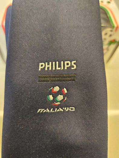 Italia 90 World Cup Official Tie Philips 1990 Football Italy