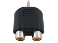 main image for ad New 3.5 mm stereo Jack to 2 RCA Cinch Socket Audio Adapter #19