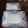 Two Antique Meat Platters Image 6