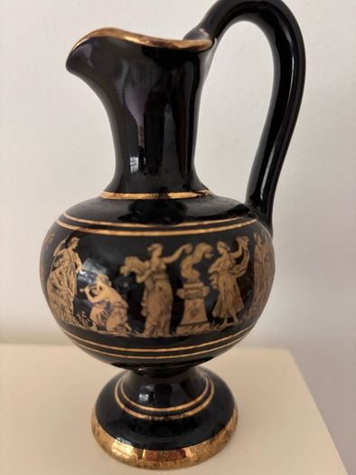 Spathas Keramix Jug/Vase - Handmade in Greece with 24K Gold