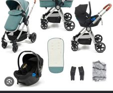 Sea Green Panorama XTI buggy & car seat