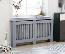 Radiator Cover Anthracite 152x19x81 cm MDF