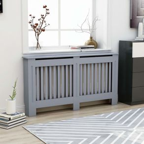 Radiator Cover Anthracite 152x19x81 cm MDF