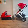 UPPAbaby Vista (2015-2019 Model) Red - Complete Bundle with Rumble Seat, Bassinet & Accessories Image 7