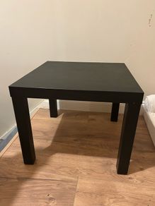 small black coffee table