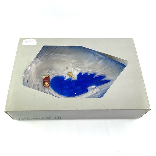 Vintage Swan Glass Bowl Made By Walther Glas