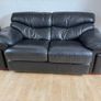 black two seater sofa Image 3