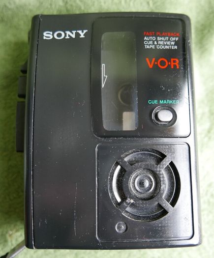 Vintage Sony Tcm-s68v S 68 V portable cassettes Recorder V-O-R Walkman Tested
