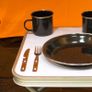Enamel Travel Mug, ideal For Camping, Hiking, Fishing, Travels & More/Black Colour Image 3