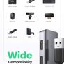 USB Hub, Ultra Slim 4 Ports USB 3.0 Splitter Portable Extension Data Hub HighSpeed with Micro USB Port Compatible With MacBook XPS Surface Pro PS5 PS4 Xbox One, USB Stick, HDD, Keyboard, Mouse Image 6
