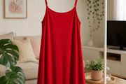 Red asos size 12 cami style T-shirt dress