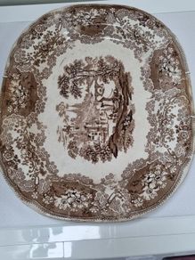 Victorian Pottery Meat Platter