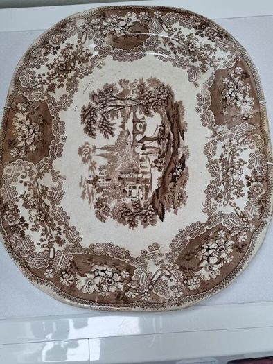 Victorian Pottery Meat Platter
