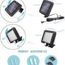 Solar Security Lights, 56 LED Solar Wall Lamp Human/Light Sensor Waterproof Super Bright Lights for Garden, Fence, Door, Yard or Entrance Use Image 4