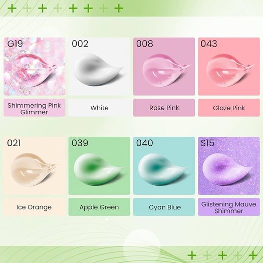FREE EXPRESS SHIPPING Poly Nail Gel Kit, Phoenixy 8 Colors 15ml Poly Nail Extension Gel Nail Kit with Nail Lamp, Poly Nail Gel Starter Set for Beginners Nail Salon at Home