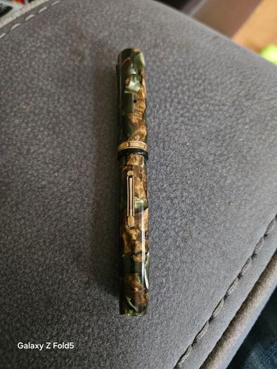 Waterman Vintage 1930 Celluloid Fountain Pen 94 Green 14K Gold Nib