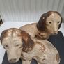 1930s Vintage Plaster Spaniel Dog Ornaments Image 2