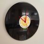 VINYL RECORD CLOCK. New Sweeping hand Quartz Clock Mechanism. vintage1978 12" vinyl record LP album Image 2