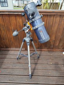 Celestron AstroMaster 114EQ Telescope + Boxed 2x Barlow Lens