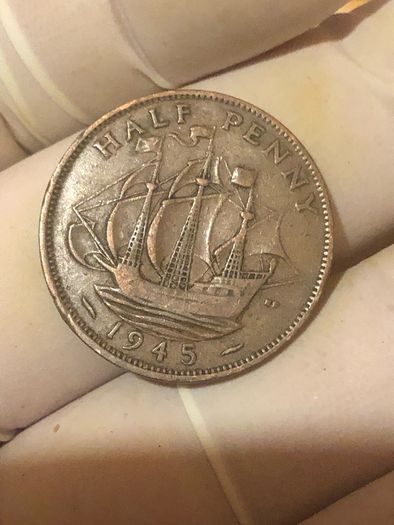 George VI half penny  x 36 Pictures