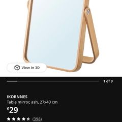 table mirror
