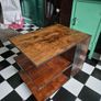 Vintage Art Deco retro MidCentury cupboard/ bookshelf/coffee table on wheels Image 9