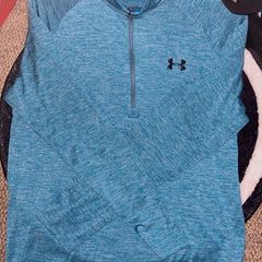 Armour Tech 1/4 Zip Medium Bright Day Blue
